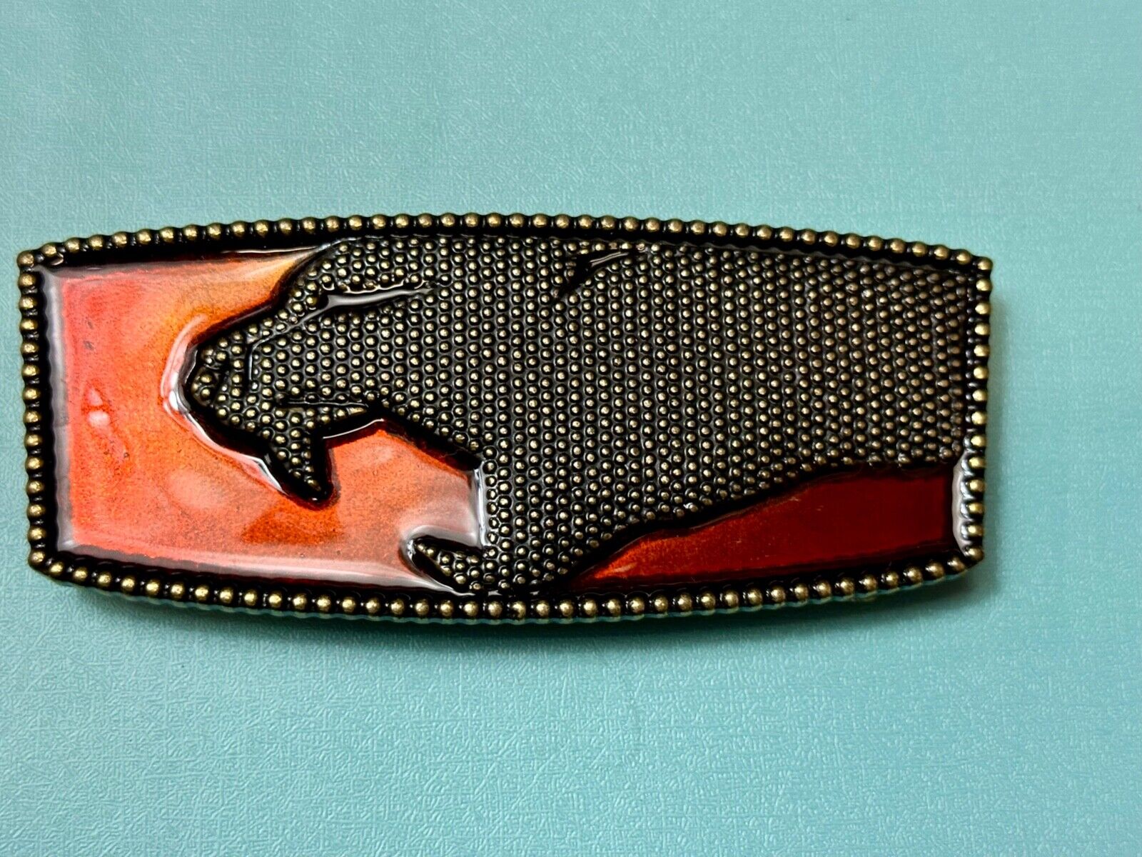 arge 5" Wide Thundercats logo? Cat, tiger attack rectangular belt buckle