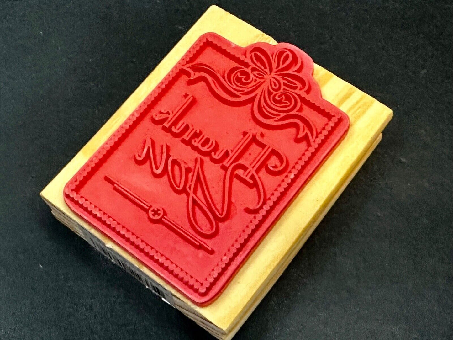 Thank you - - NOS 3" Rubber Stamp for Crafting and Card Making