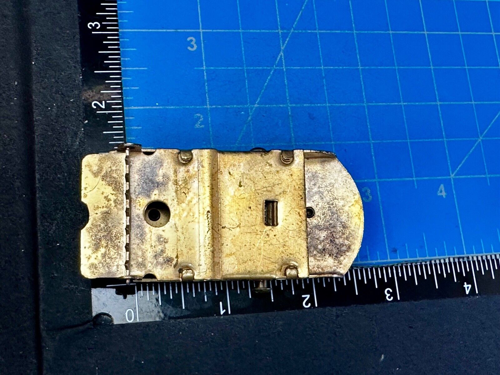 US Navy Air Warfare Specialist Military Silver Brass Tone Vintage Belt Buckle