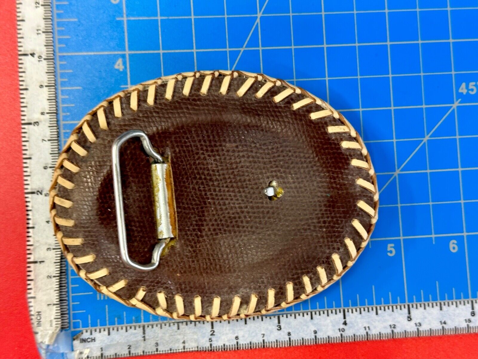Banjo Country Music Bluegrass Pickers Gorgeous Snake Skin Vintage Belt Buckle