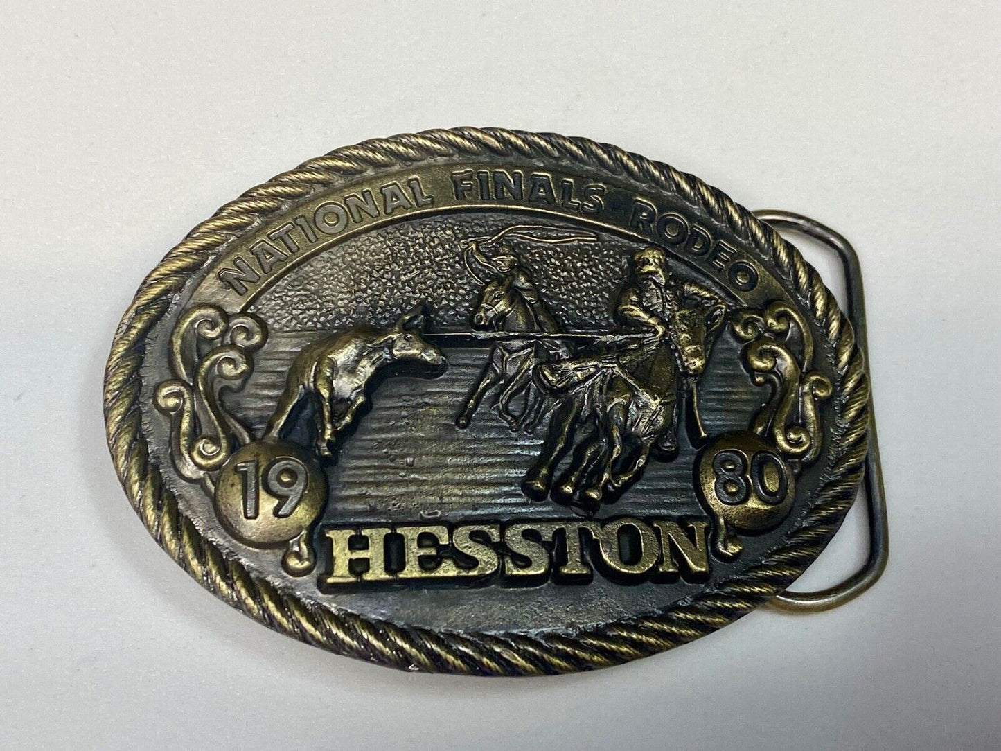 1980  Nfr Hesston Rodeo Finals, Limited Edition Collector's Belt Buckle