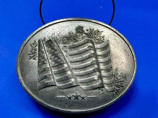 American US Flag Stars Stripes Patriotic Belt Buckle & Can holder by BevBuckle