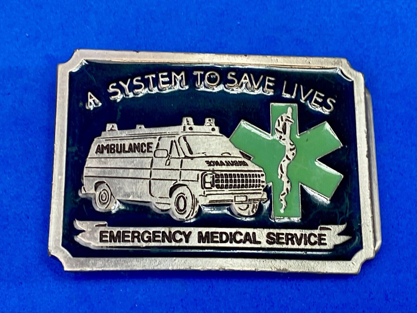 A System To Save Lives, Ems, Emergency Medical Service Belt Buckle