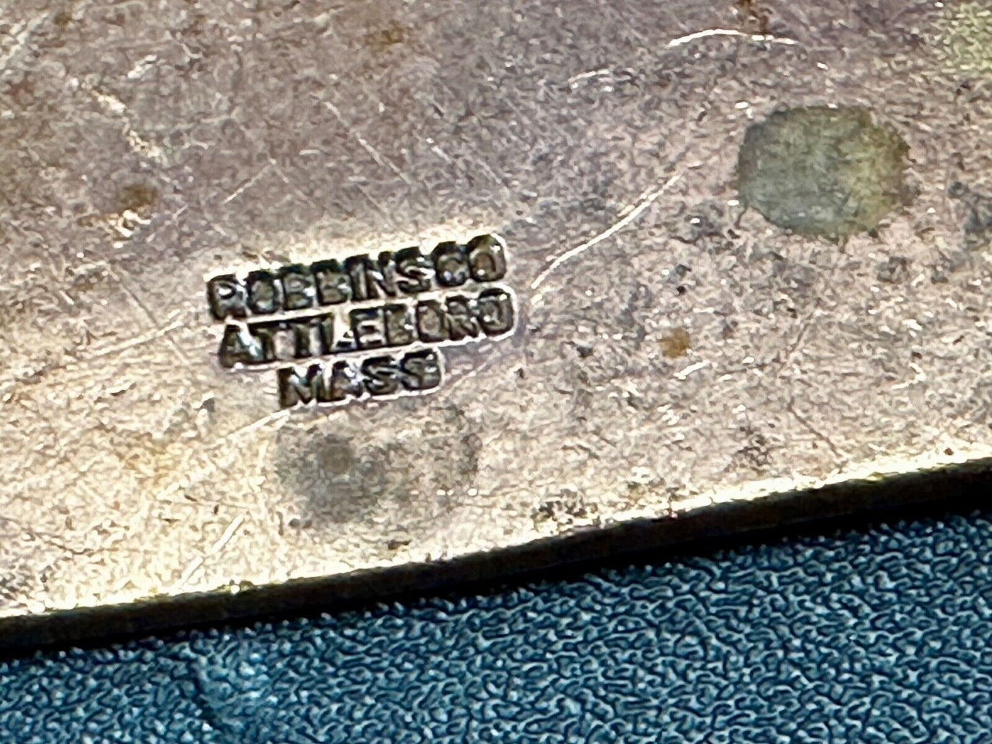 Ames School University Antique Robbins Co Attleboro Mass Belt Buckle