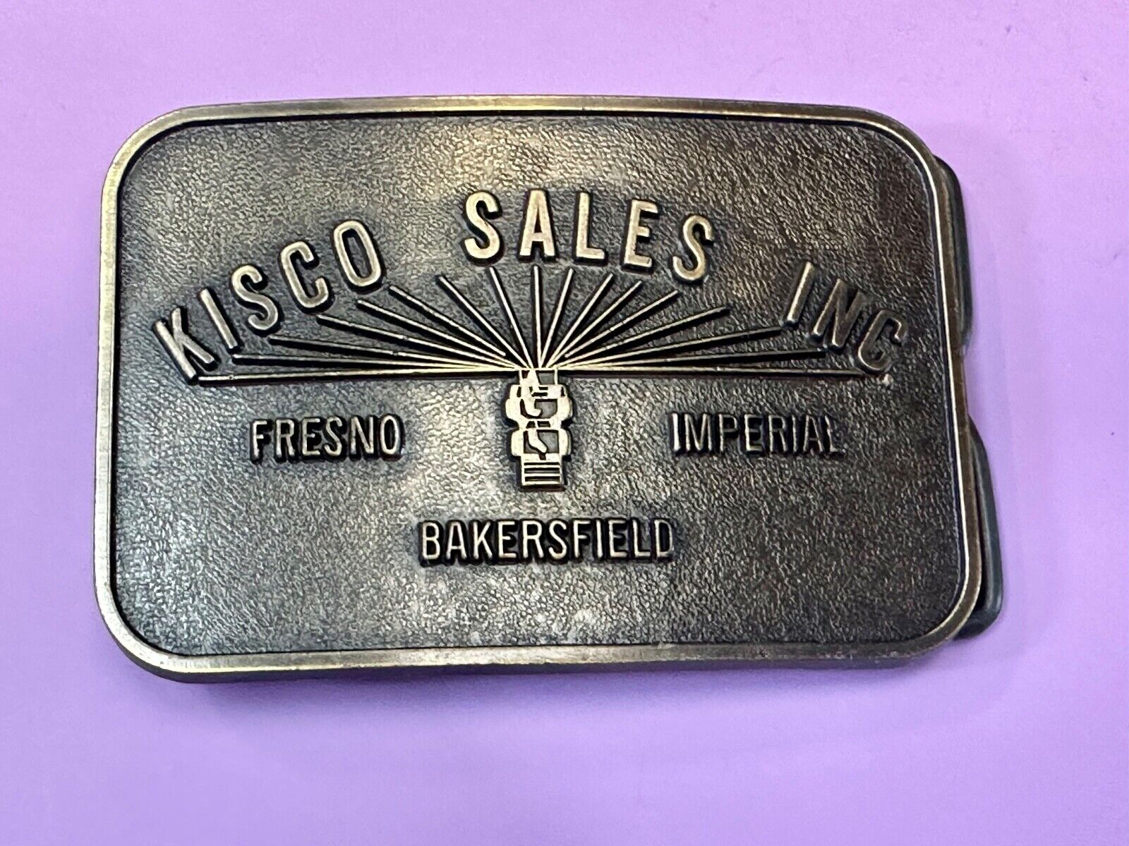 Cisco Sales Inc - California Co Fresno Bakersfield Imperial NOS Belt Buckle