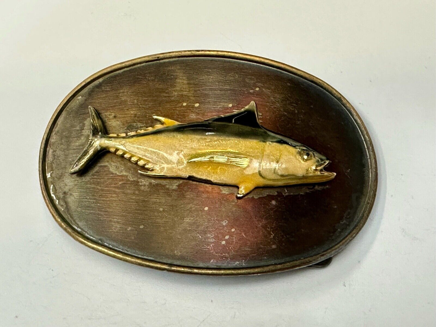 Vintage Fish Fishermans Gift! Retro RainTree Belt Buckle