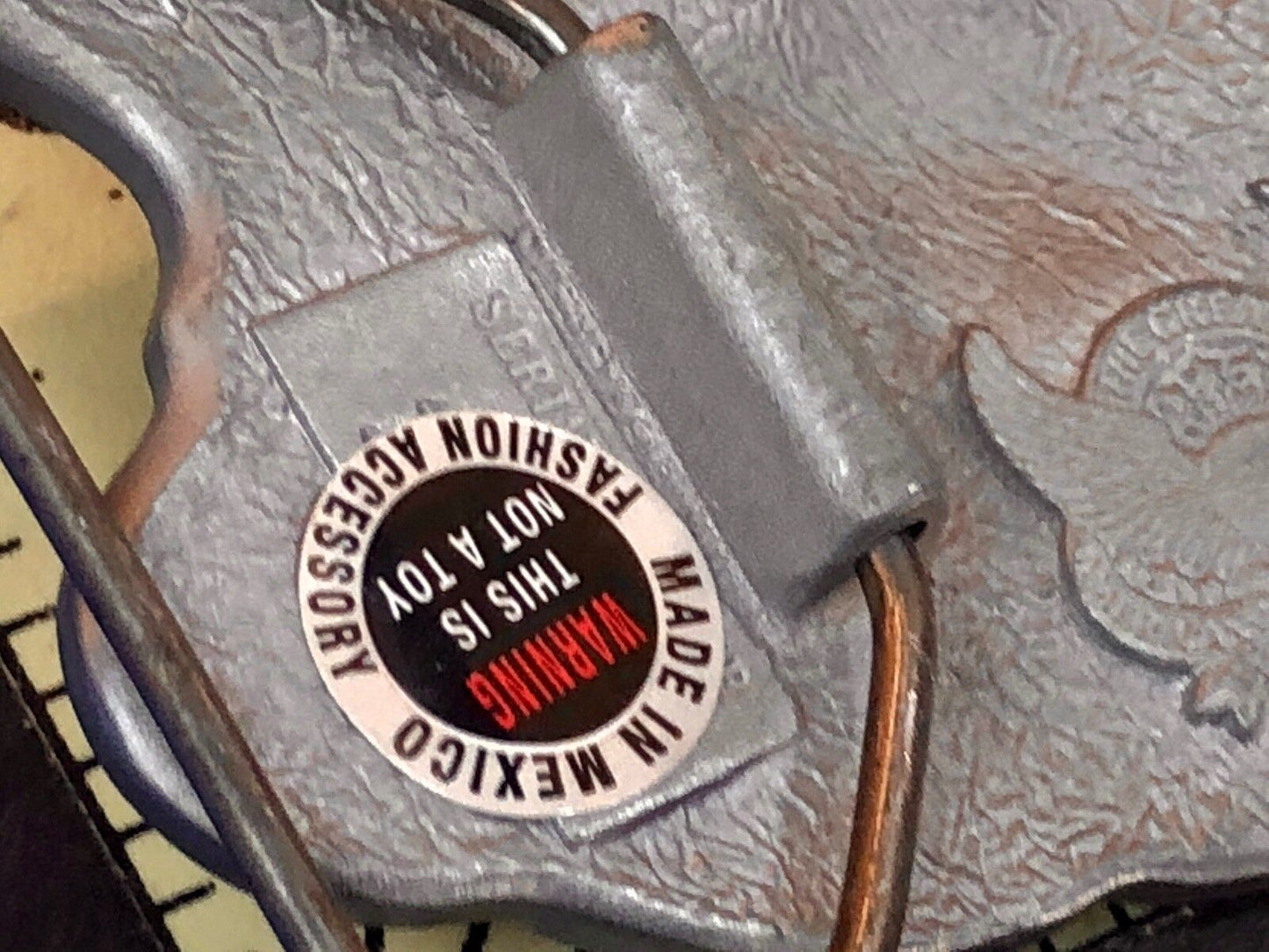 Vintage Great American Buckle Co Tx Texas Lone Star State - Long Horn Cowboy 
