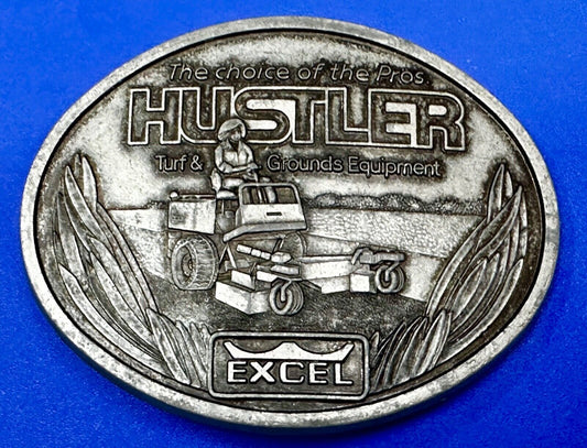The Choice of the Pro Hustler Mower Mowing Landscaper Vintage Belt Buckle