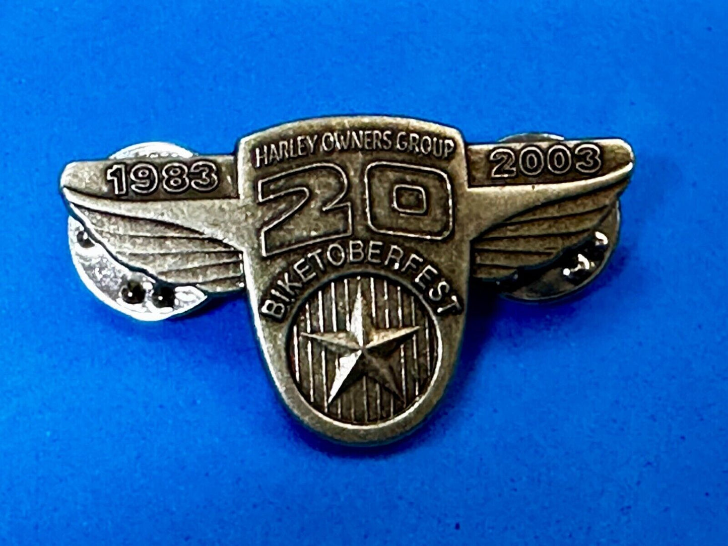 BikeToberfest 20 year Celebration 2003 Harley Davidson Motorcycles Pin