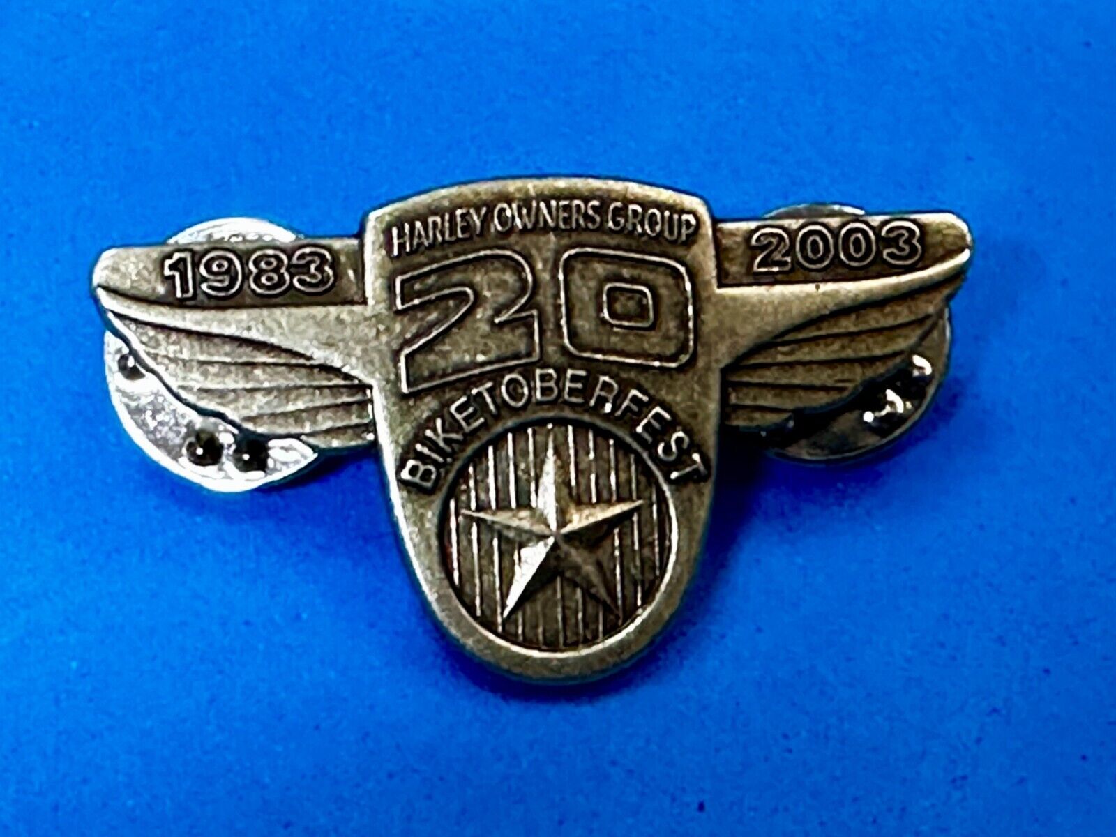 BikeToberfest 20 year Celebration 2003 Harley Davidson Motorcycles Pin