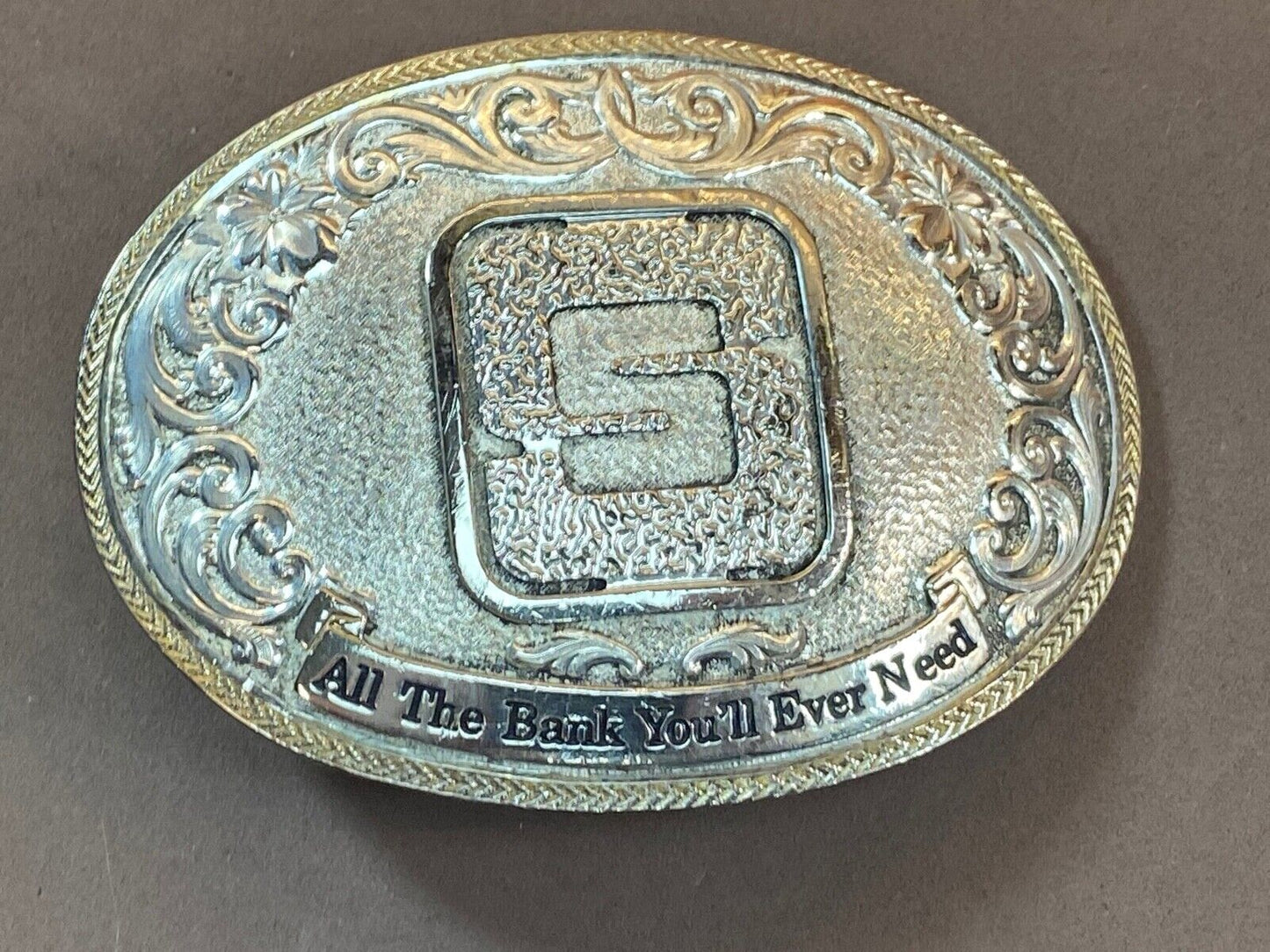 All The Bank You'll Ever Need Farmers 5 - Montana Silversmiths Belt Buckle 