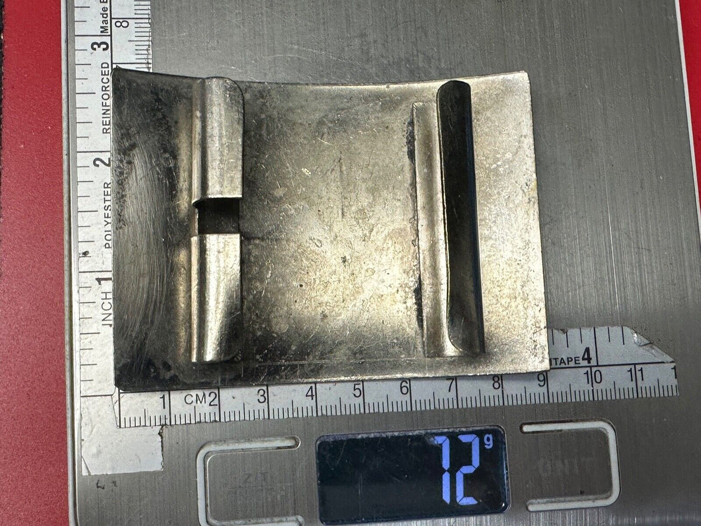 Unknown to me - Silver color belt slide / buckle for craft project or wear!