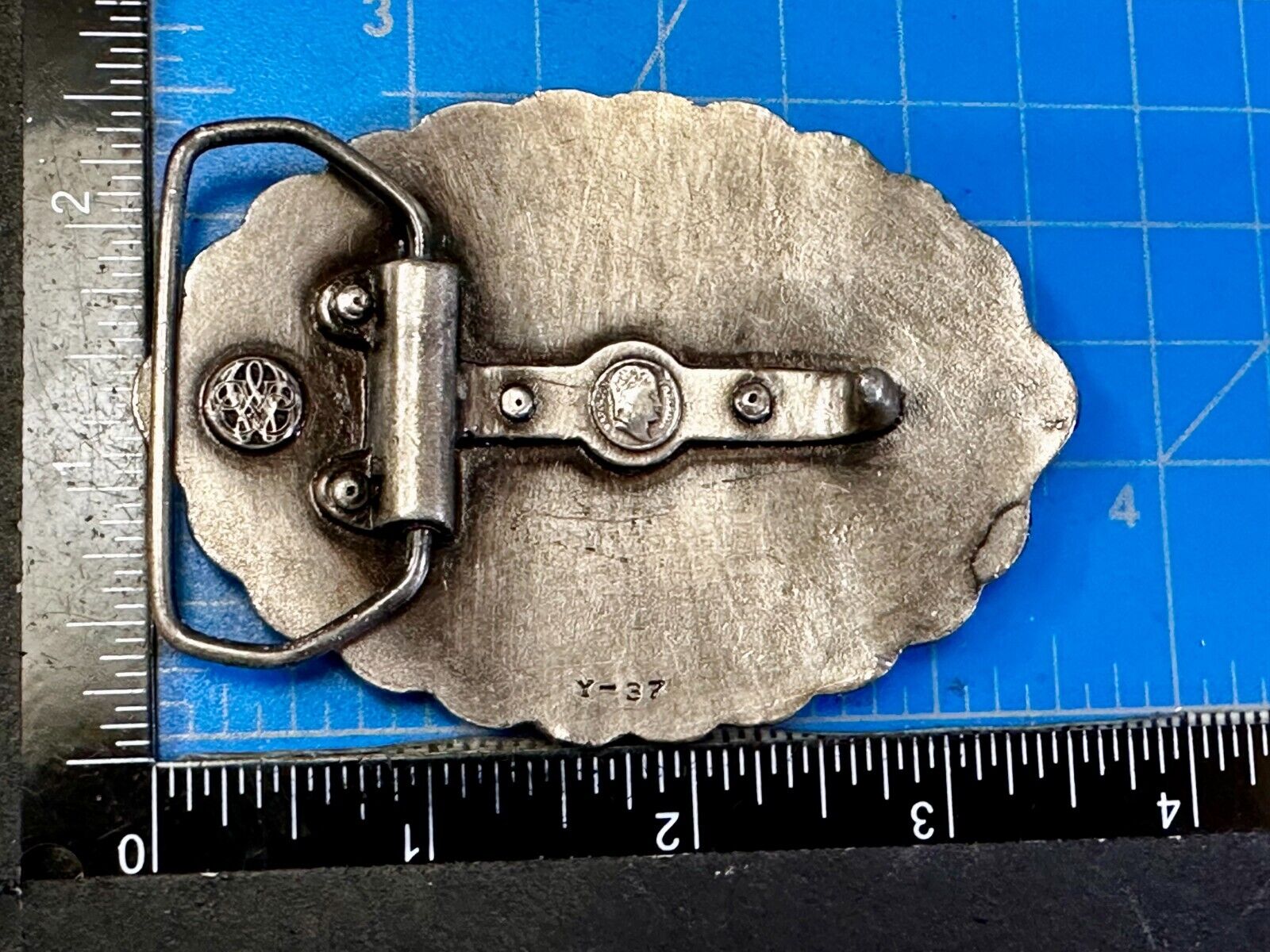 USA Liberty Bell 200 Year Celebration two tone Patriotic Bergamot Belt Buckle