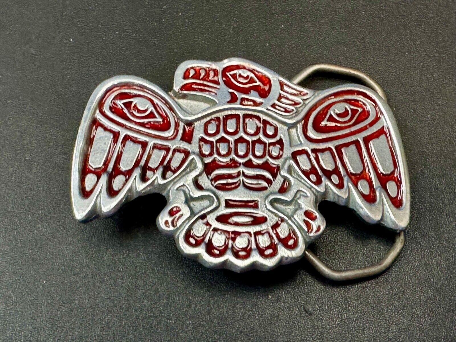 Thunderbird Hippie Tribal PNW Haida Native American Vintage Belt Buckle