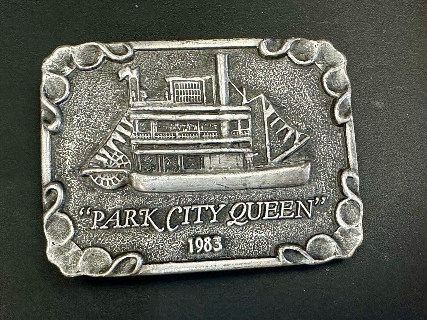 Park City Queen River Boat - Vintage Collectable art Belt Buckle Michael Rycker