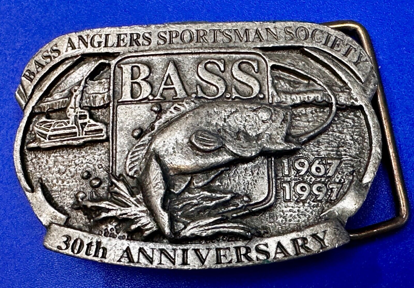 Bass Anglers Sportsman Society 30th Anniversary Club Belt Buckle