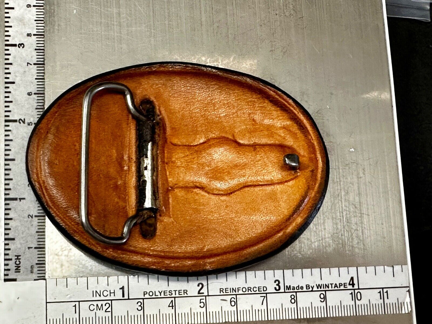 Artisan American Eagle Vintage Mixed Leather Belt Buckle