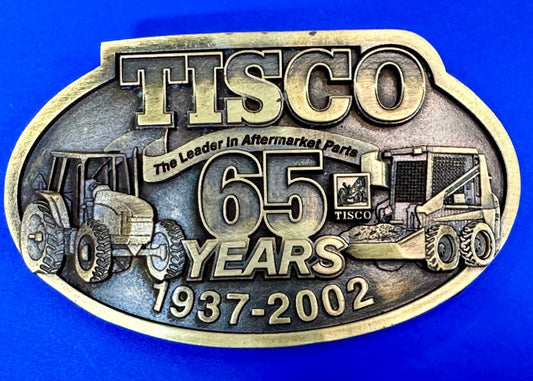 TISCO 65 Years 1937-2002 Series XIV The Leader in Aftermarket Parts Belt Buckle