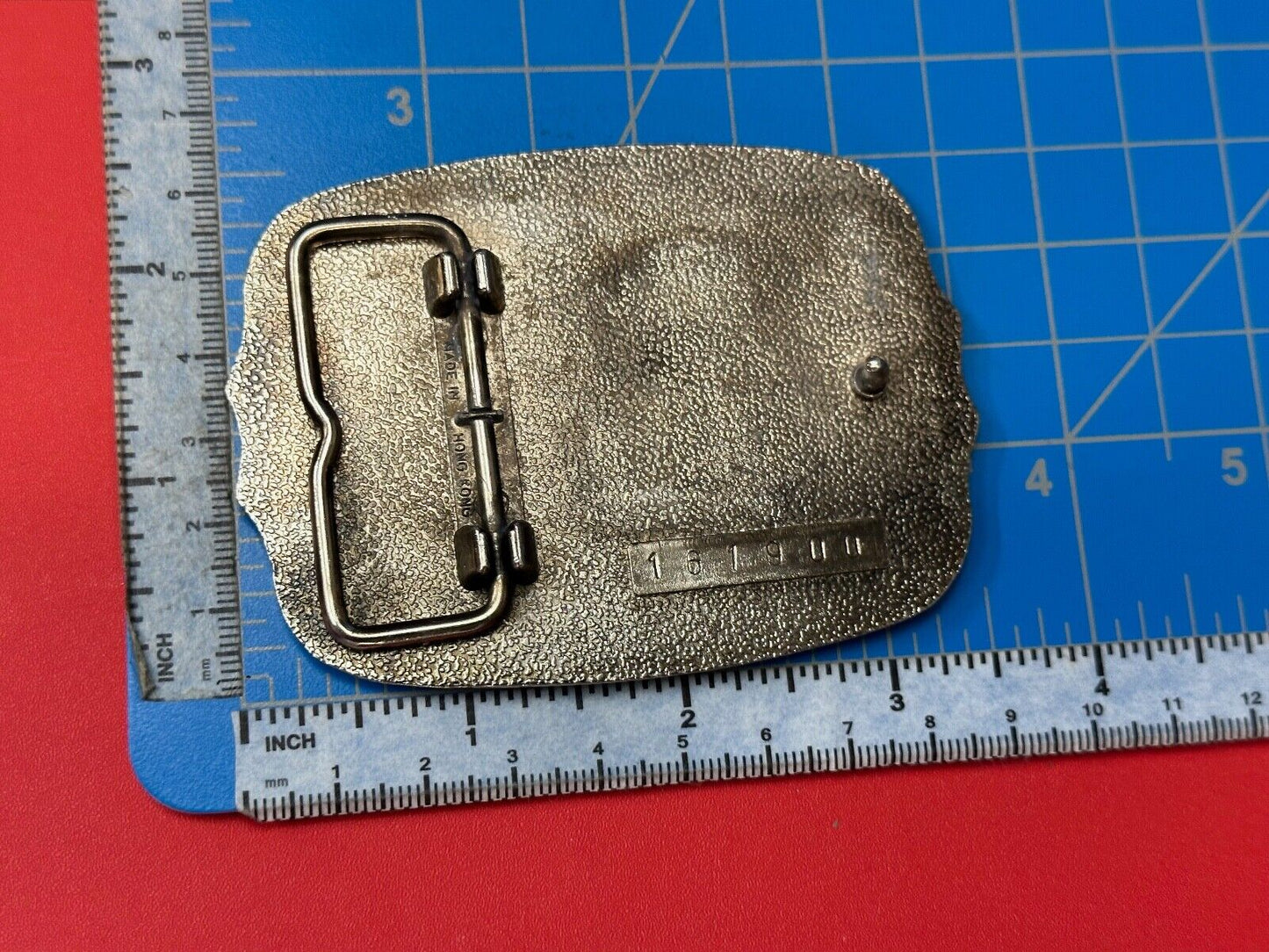 Patriotic American Eagle Hunting Diving Flying over USA Mountainside belt buckle