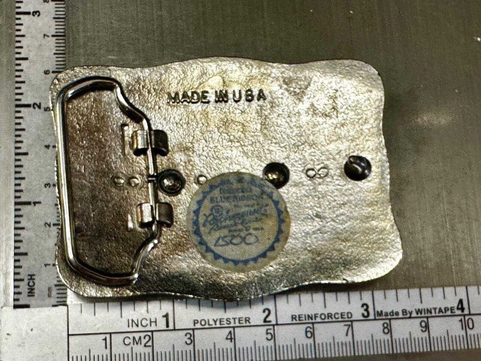 Two Square Pattern on western USA made western Belt Buckle