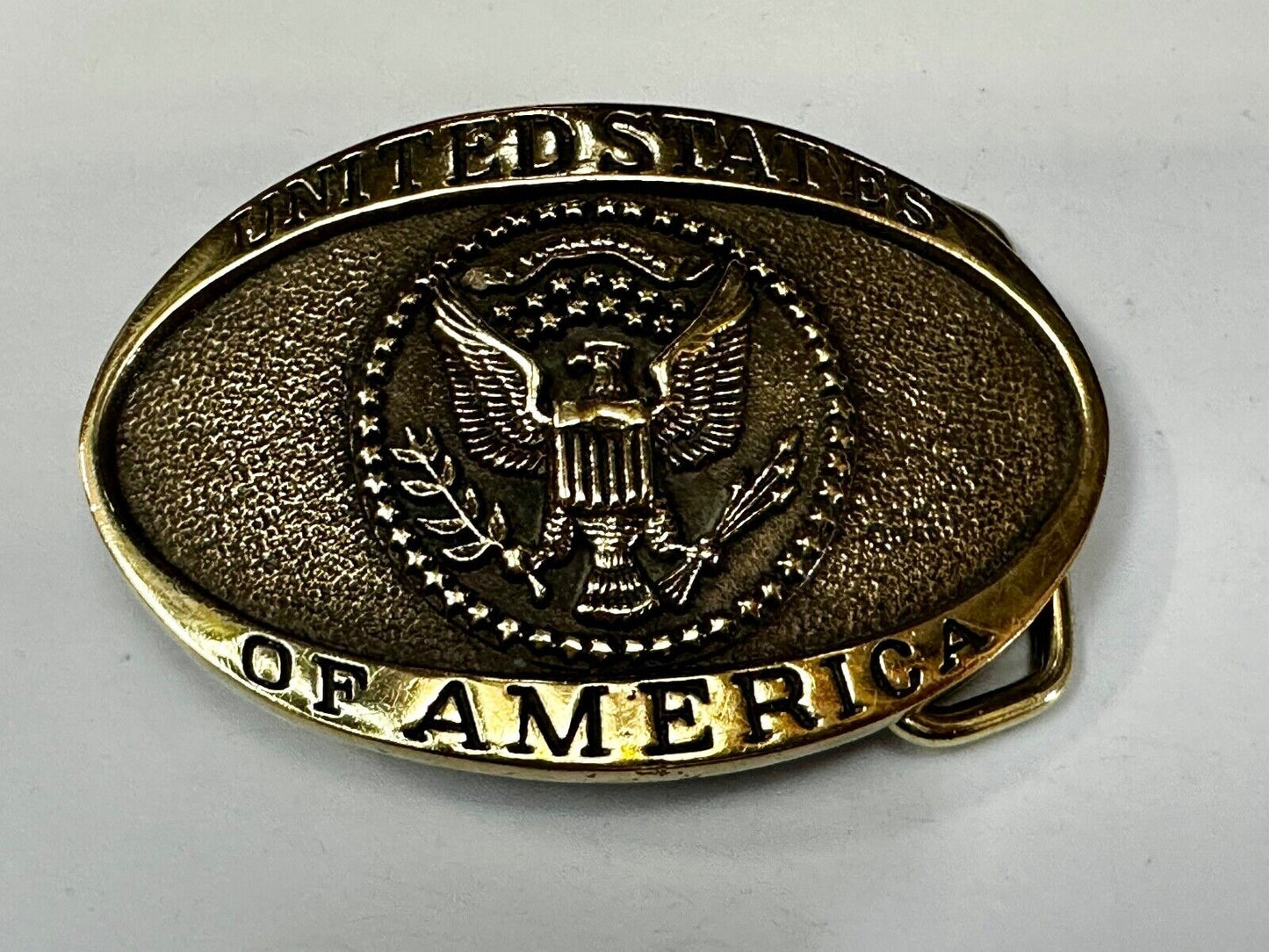 United States of America Patriotic USA Heritage Mint LTD Brass Belt Buckle