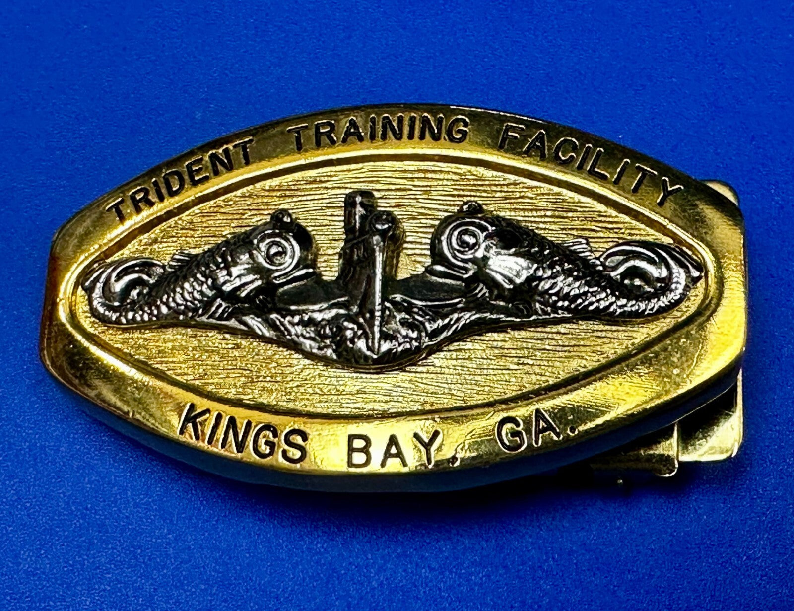 Trident Training Facility Kings Bay US Navy Commemorative USA made Belt Buckle