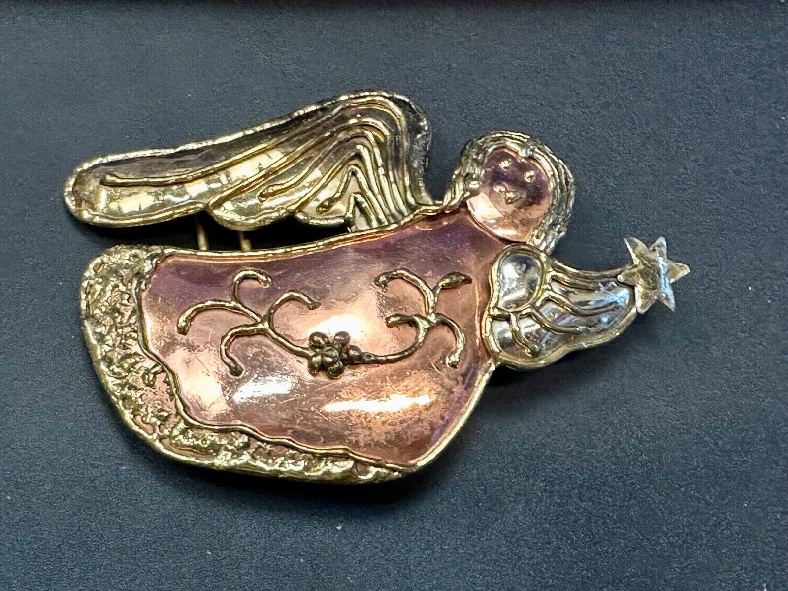 ANGLE Vintage mixed metal belt slide