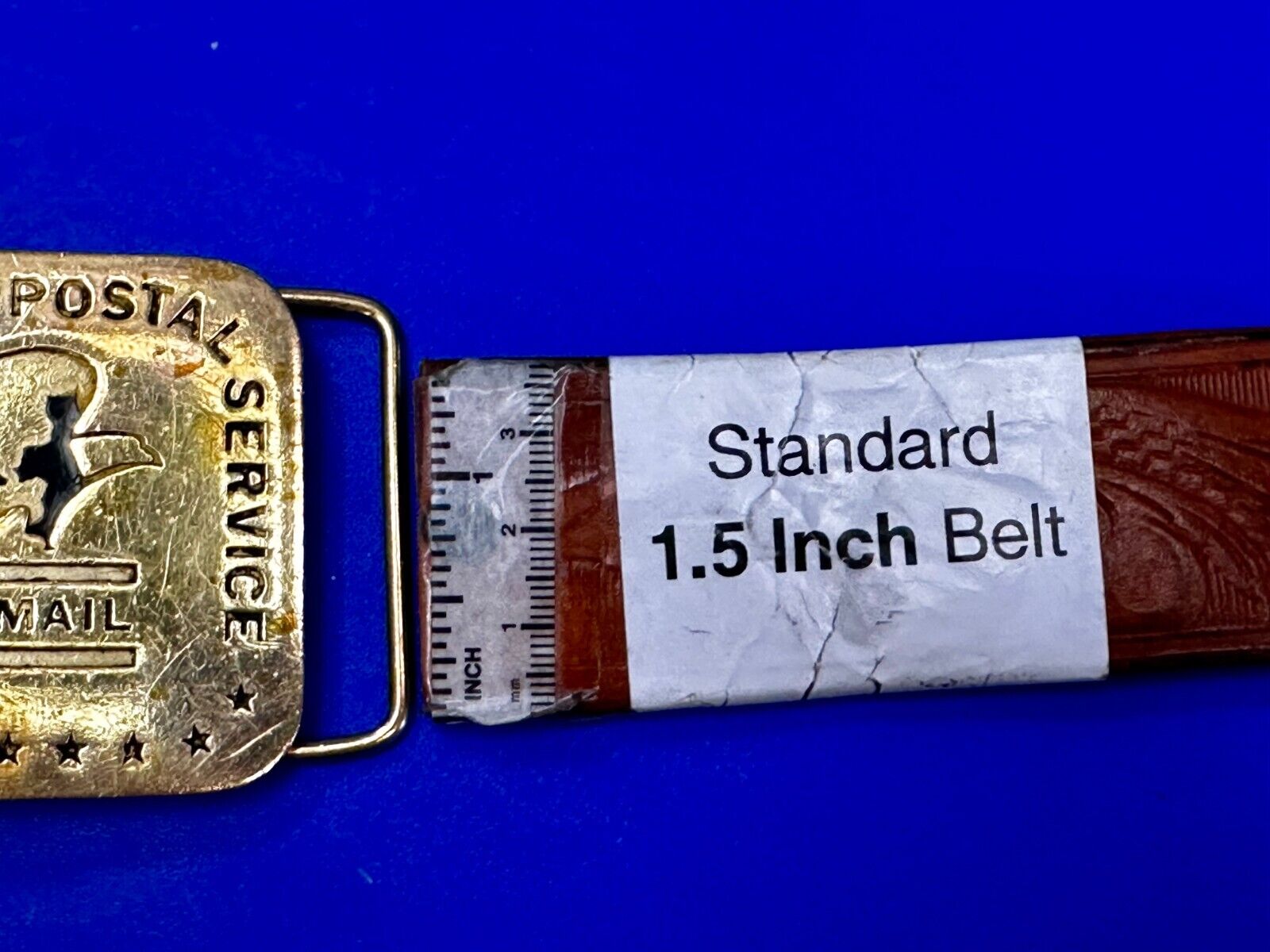 USPS United States Postal Service U.S Mail Solid Brass Belt Buckle
