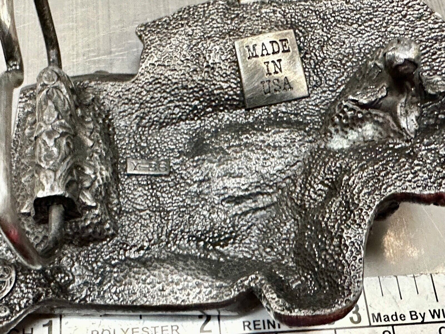 Vintage Cutout SEMI Truck Big Rig Cab USA made belt buckle Y-86
