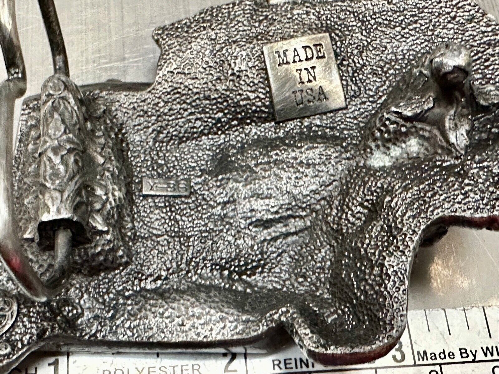 Vintage Cutout SEMI Truck Big Rig Cab USA made belt buckle Y-86