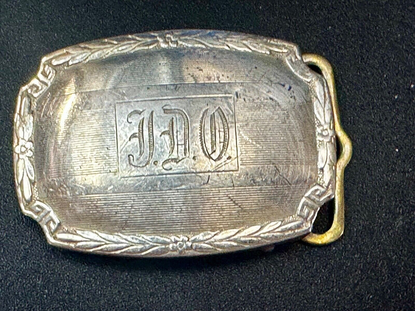 TDO Engraved Letters Monogram Sterling Silver Belt Buckle -   Sept 11 20 MG & Co