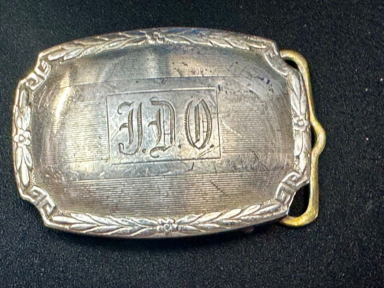 TDO Engraved Letters Monogram Sterling Silver Belt Buckle -   Sept 11 20 MG & Co