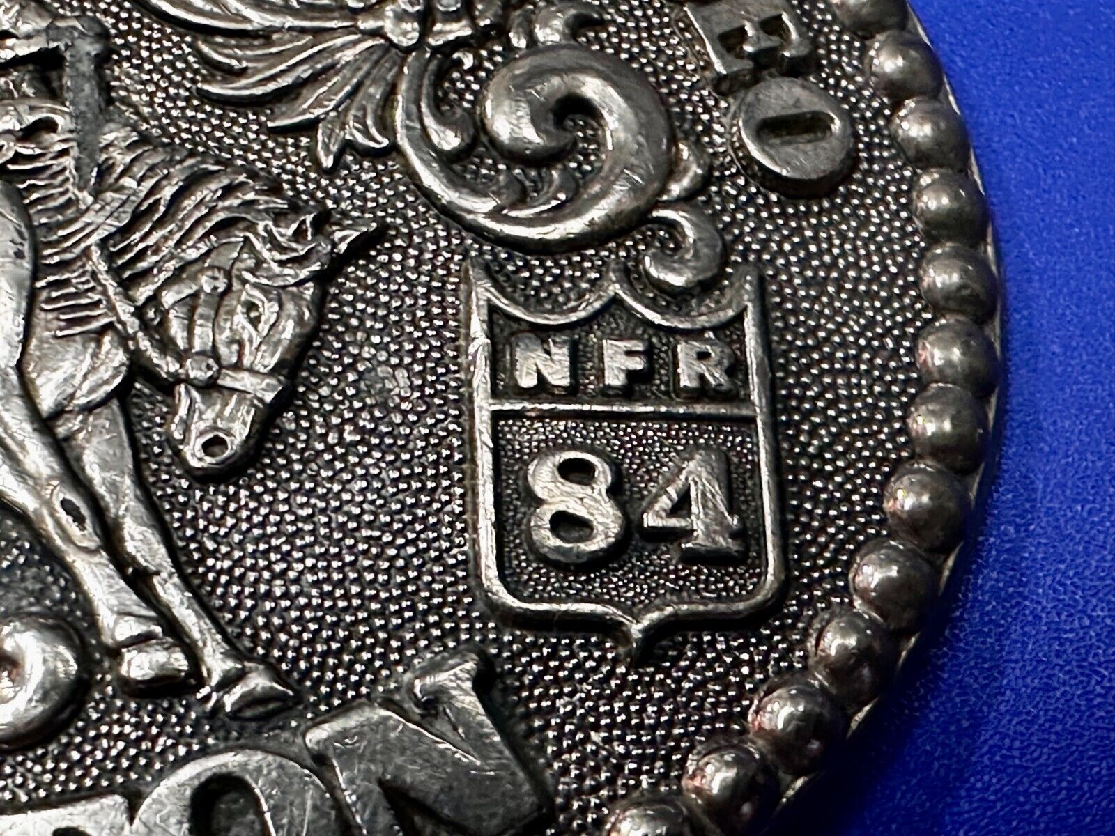1984 Hesston NFR National Finals Rodeo Cowboys Western Commemorative Belt Buckle