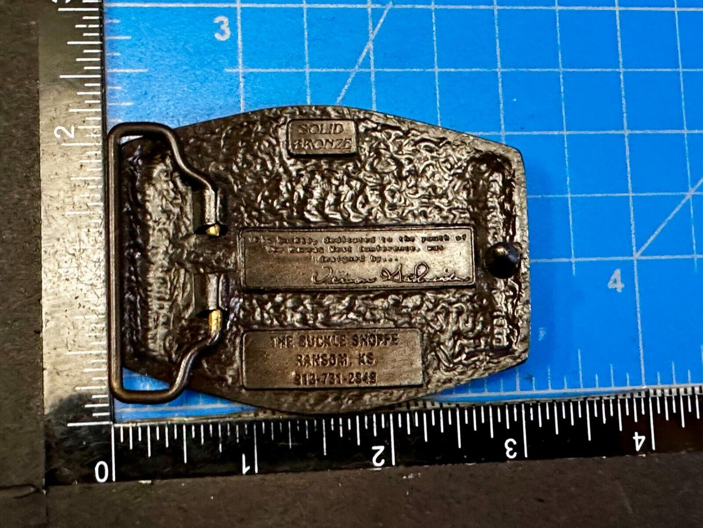 United Methodist Church Kansas West Conference 200Years Solid Bronze Belt Buckle