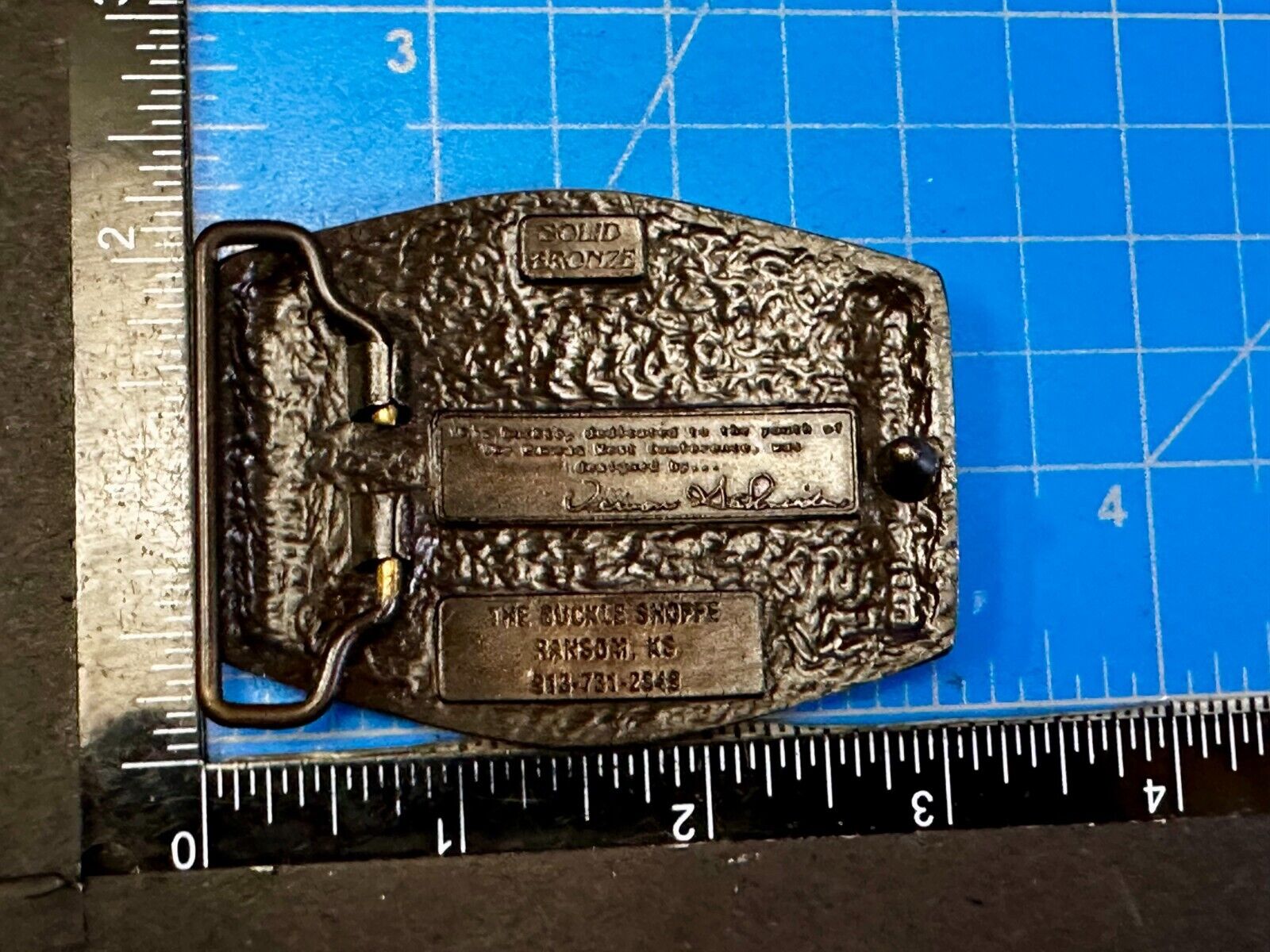 United Methodist Church Kansas West Conference 200Years Solid Bronze Belt Buckle