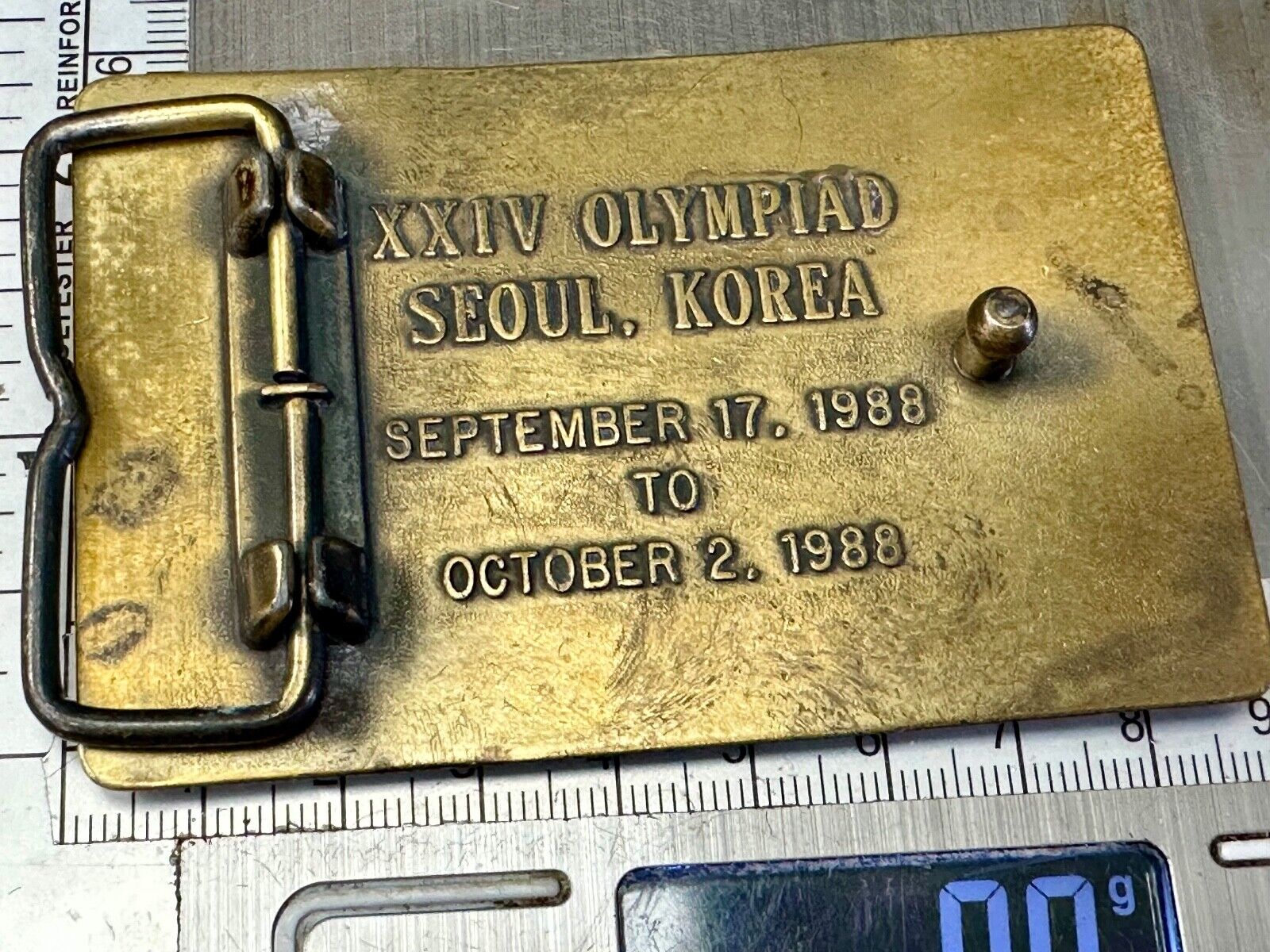 1988 US Olympics Shooting Team Vintage belt buckle