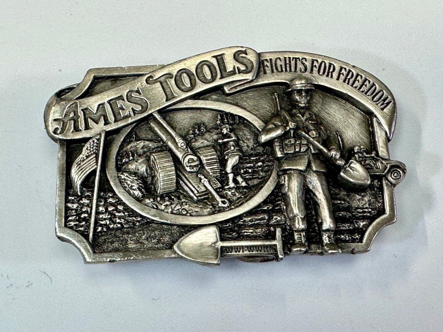 Ames Tools Fights for Freedom 1984 Siskiyou Belt Buckle Lawn & garden supply Co