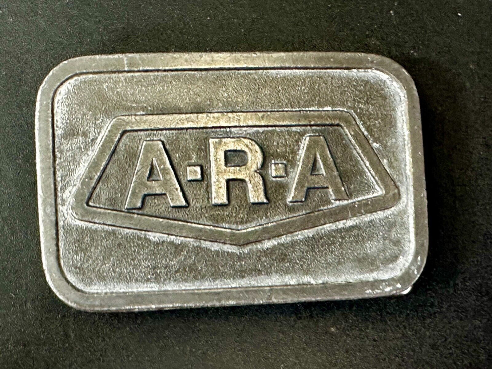 A.R.A Company Logo ARA Commemorative Silver Tone Belt Buckle by Hitline