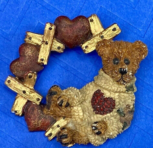 Valentines Day? X Heart X Heart Brooch Pin From Boyds Bears & Friends