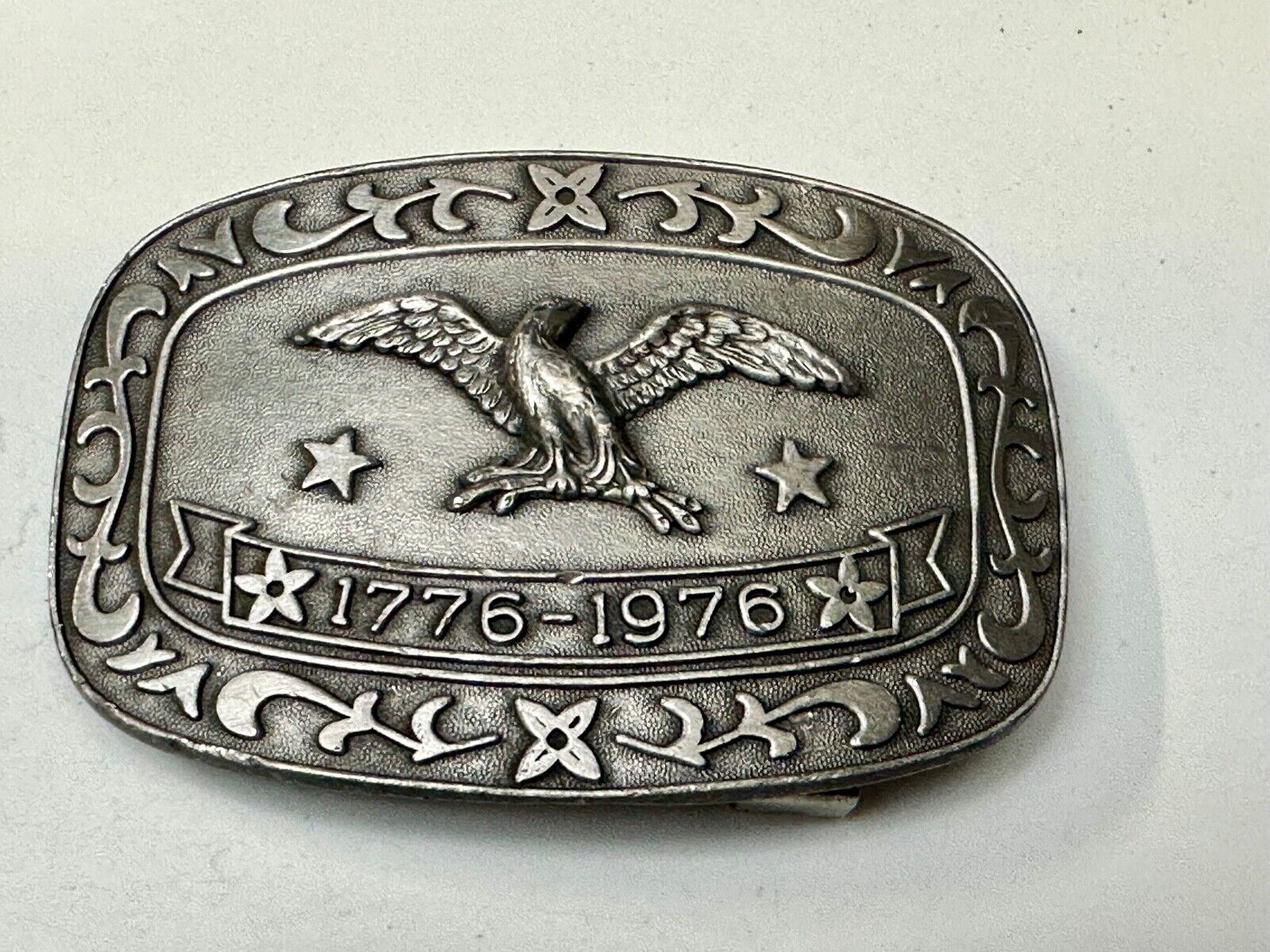 Bicentennial Eagle Patriotic USA America 70's Vintage belt buckle by Celebrity