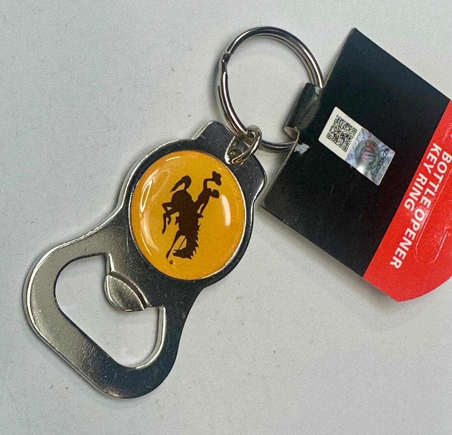 University of Wyoming Cowboys Bottle Opener Keychain Key Ring by Aminco