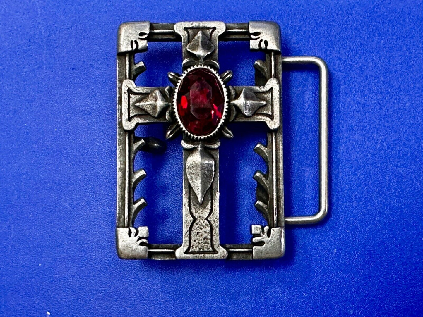 Alchemy Gothic Cross Openwork Centerpiece 2004 Belt Buckle Made in England