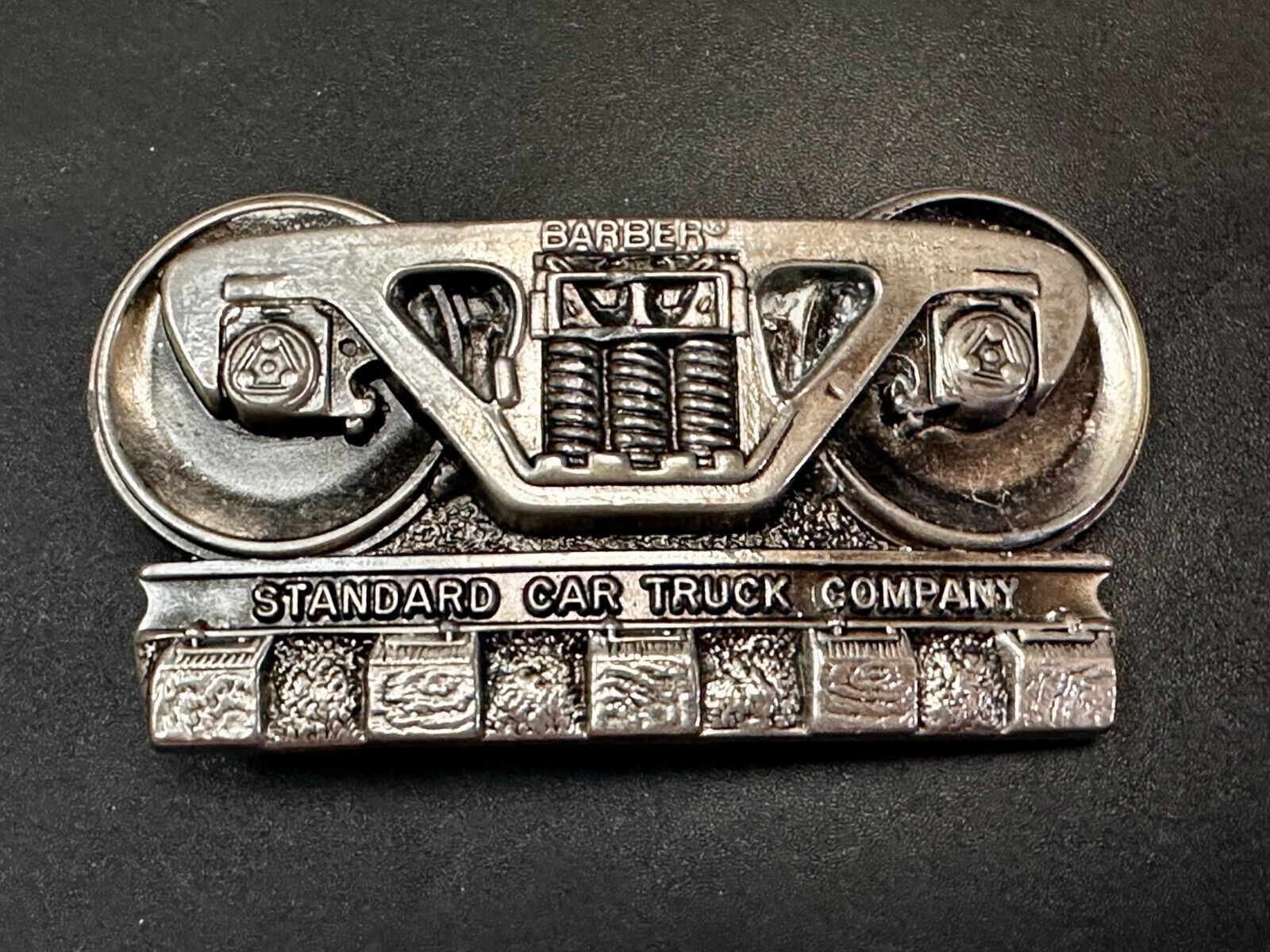 BARBER Standard Car Truck Freight Transport Company Rail Road Train Belt Buckle