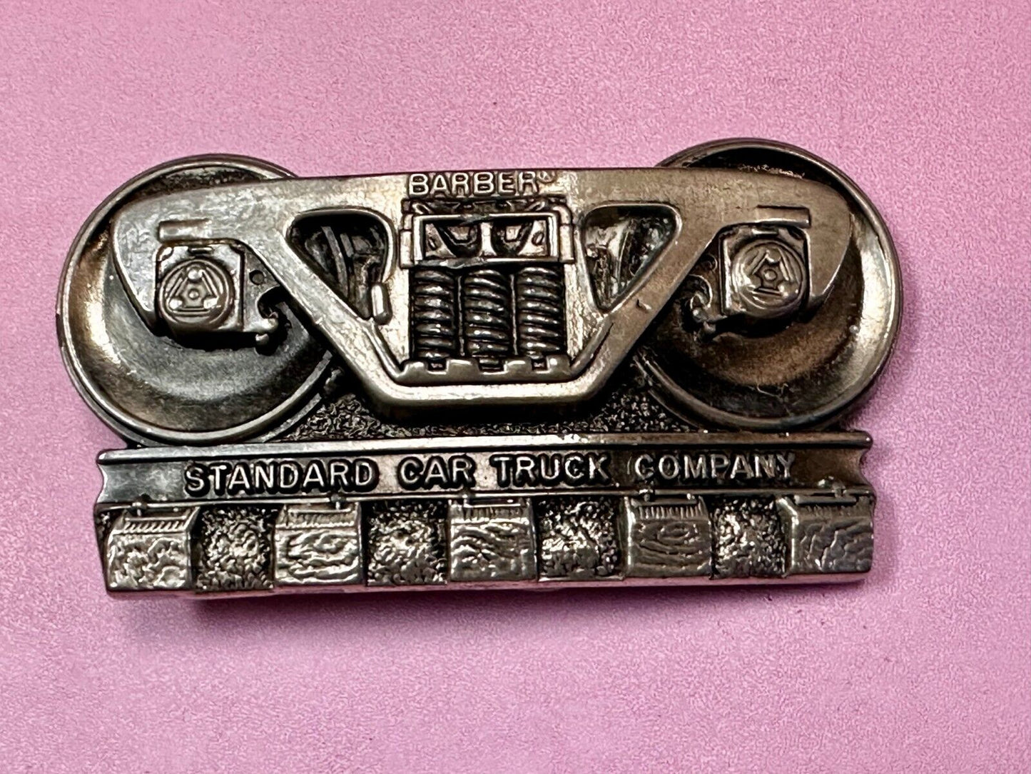 BARBER Standard Car Truck Freight Transport Company Rail Road Train Belt Buckle