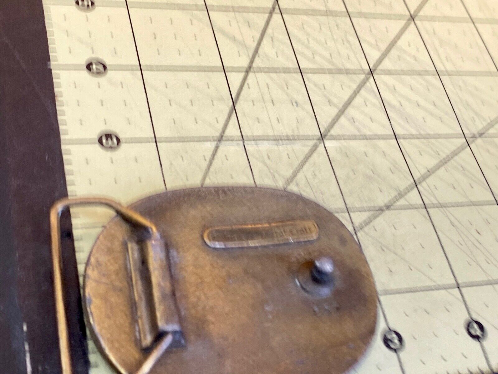 Two Deer Brass Tone Or Real? Metal Craft Belt Buckle 