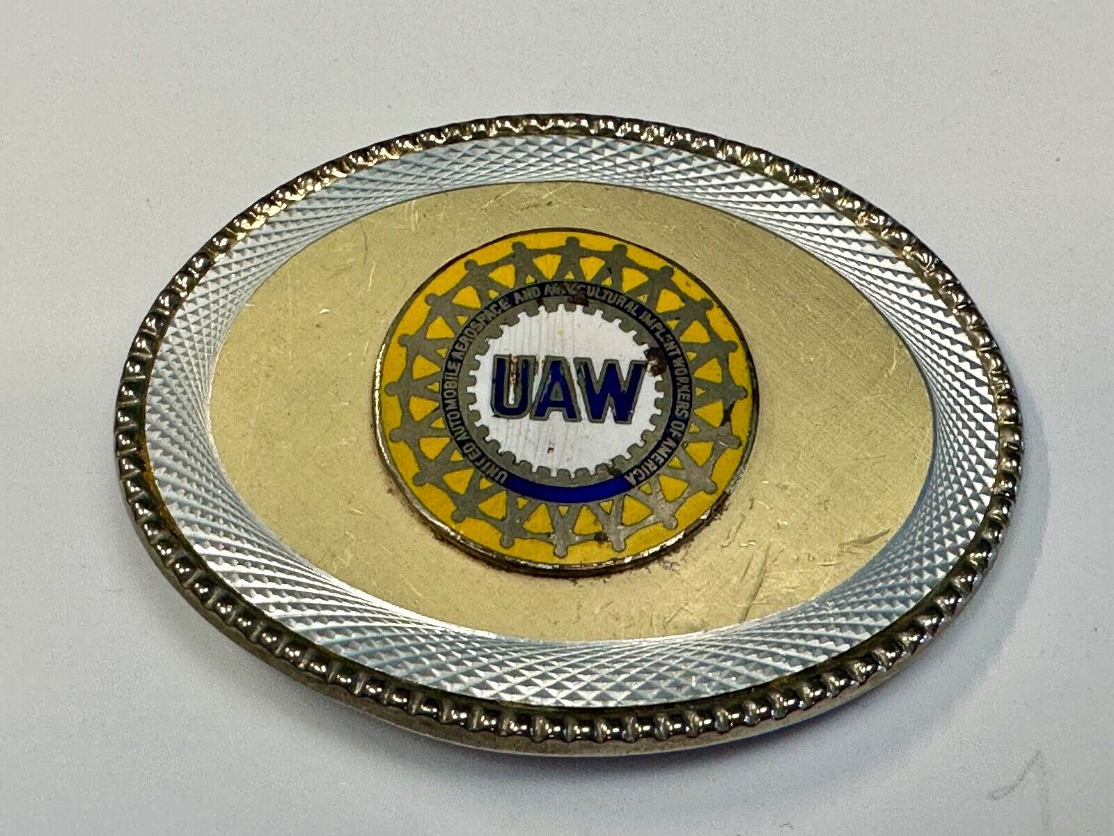 United Automobile Aerospace and Agricultural Implement Workers Belt Buckle - W