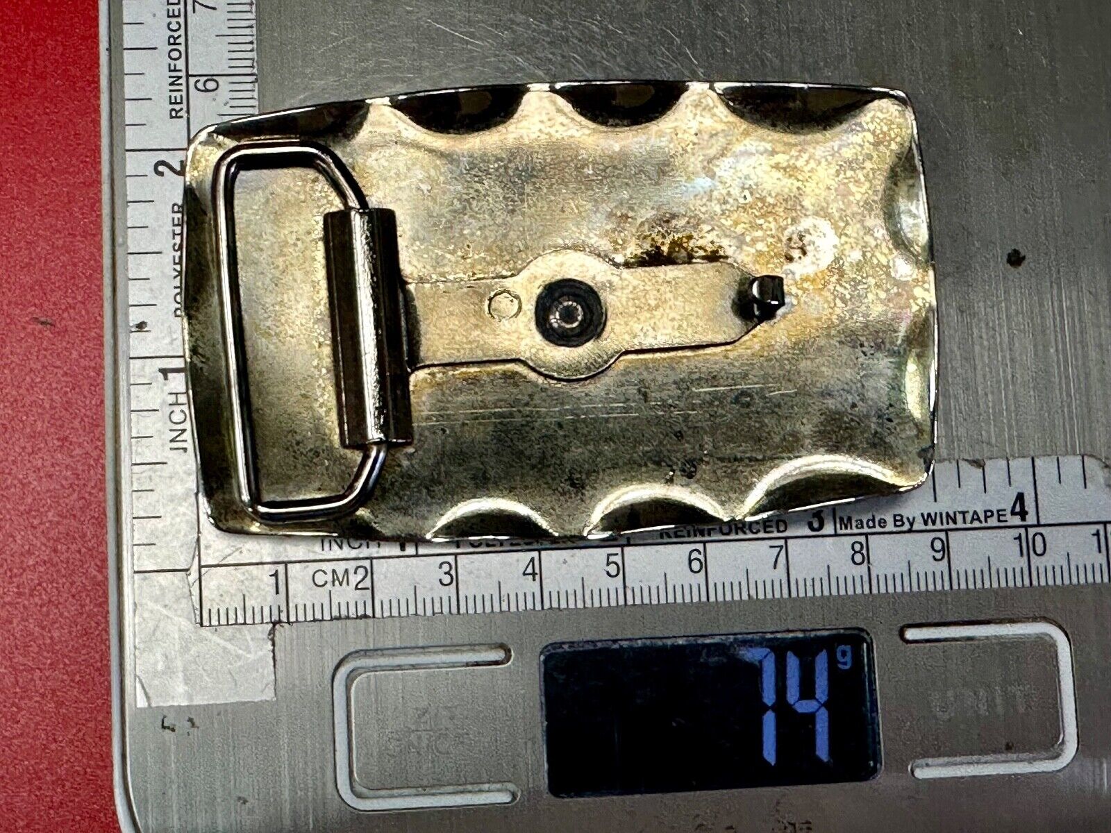 vintage Horse Saddle Bronc Bronco two tone western belt buckle