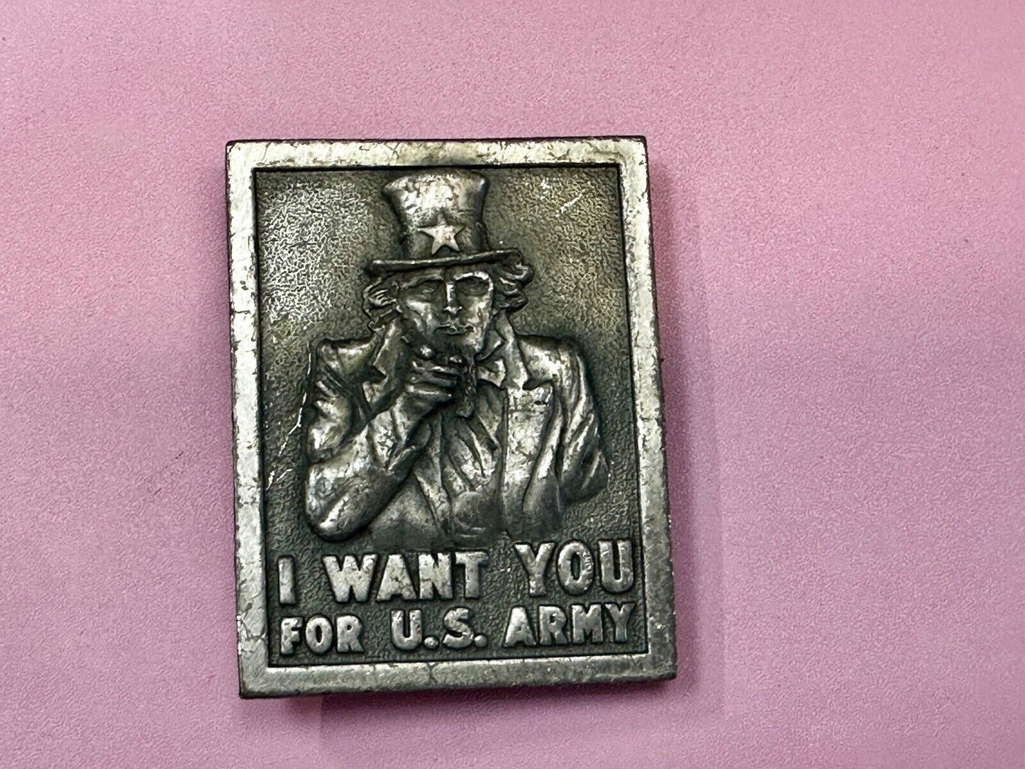 Uncle Sam Poster -I Want You for US Army Belt Buckle 1976 Bergamot Belt Buckle