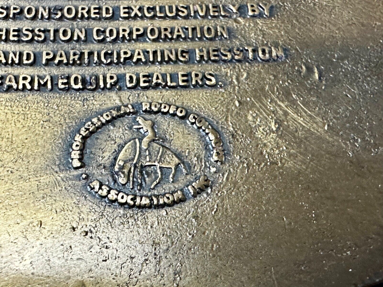 1982 Hesston National Finals Rodeo NFR Rodeo All Around Cowboy Belt Buckle