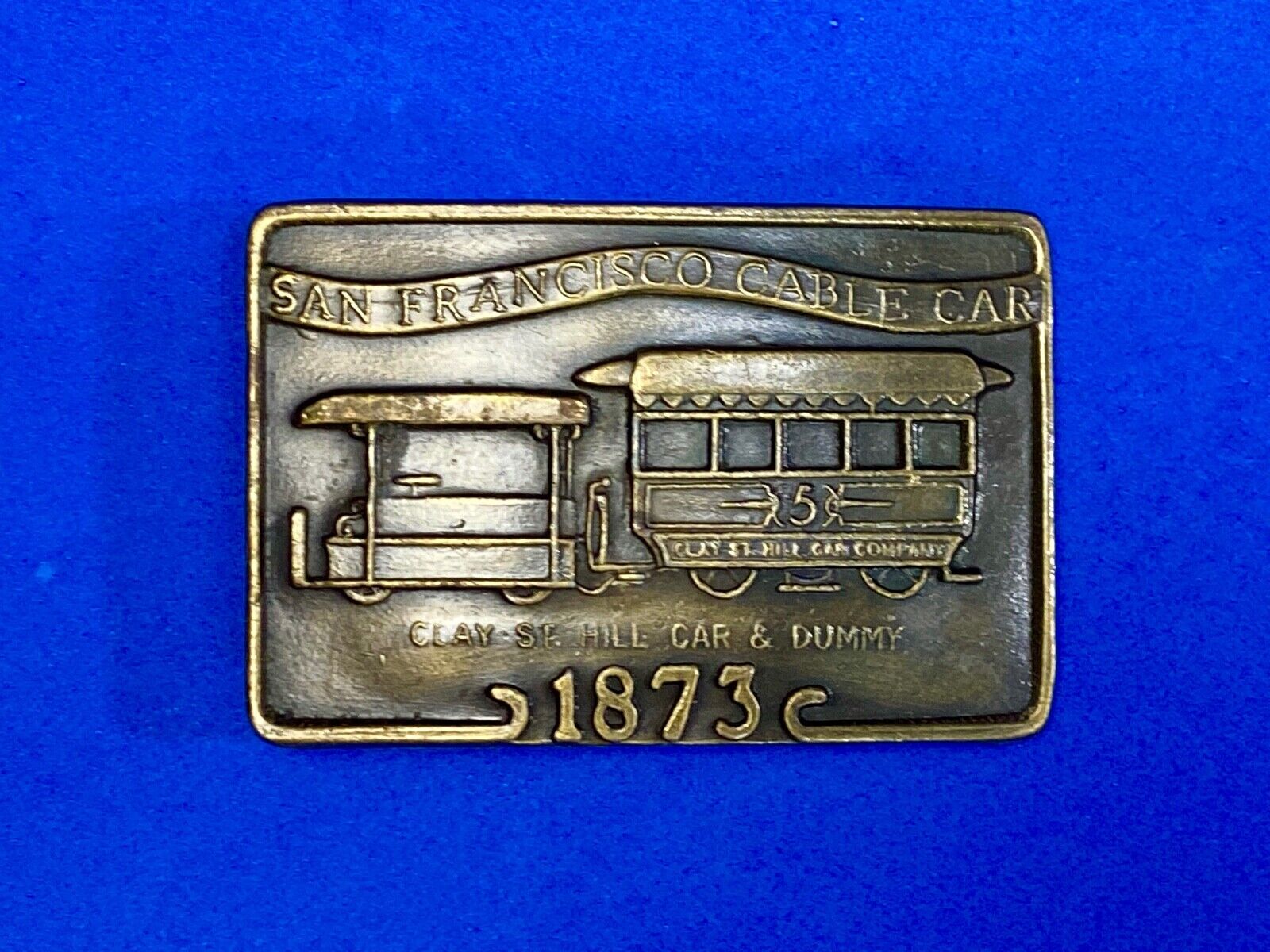 The History Of The San Francisco California Cable Car Transportation Belt Buckle